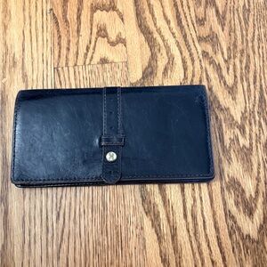 HOBO Midnight Leather Clutch